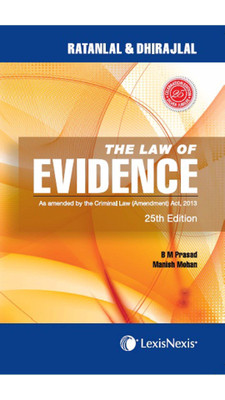 The Law of Evidence: As Amended by the Criminal Law (Amendment) Act, 2013(English, Paperback, Dhirajlal, Ratanlal)