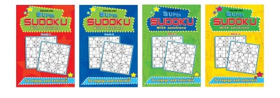 Super Sudoku with Solutions Books- Pack(English, Paperback, unknown)