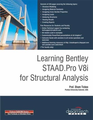 Learning Bentley Staad.Pro V8i for Structural Analysis(English, Paperback, unknown)