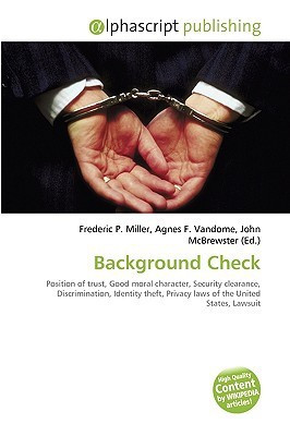 Background Check(English, Paperback, Miller Frederic P)