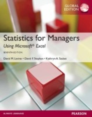 Statistics for Managers using MS Excel, Global Edition(English, Paperback, Levine David M.)