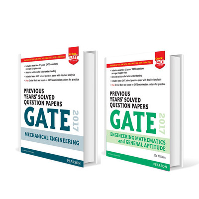 GATE Mechanical Engineering / Engineering Mathematics and General Aptitude (Pack of 2 Books)  - 2017 Previous Years� Solved Question Papers 2017 Edition(English, Paperback, Pearson Editorial)