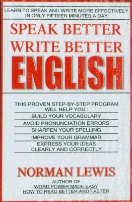 Speak Better Write Better English(English, Paperback, Lewis Norman)