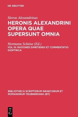 Opera Quae Supersunt Omnia, vol. III(English, Hardcover, Alexandrinus Heron)