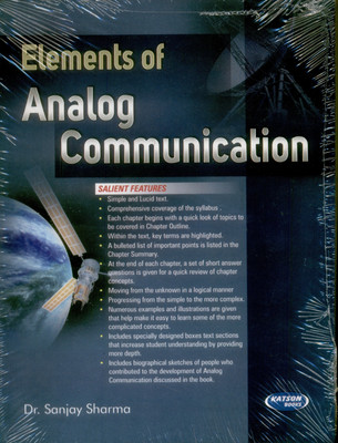 Elements Of Analog Communication(English, Paperback, Sanjay Sharma)
