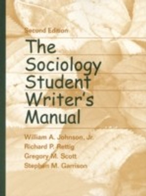 The Sociology Student Writer's Manual 2 Sub Edition(English, Paperback, Johnson William A. Jr.)