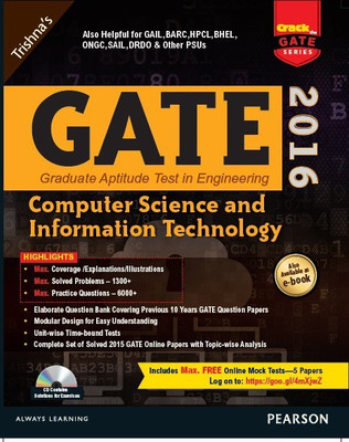 GATE Computer Science and Information Technology 2016 2 Edition(English, Paperback, Trishna Knowledge Systems)
