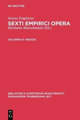 Indices(Greek, Hardcover, Empiricus Sextus)