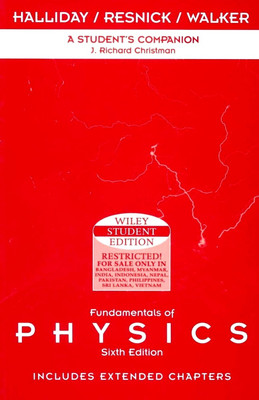 Fundamentals Of Physics : Student Companion, 6/e 6th  Edition(English, Paperback, Halliday)