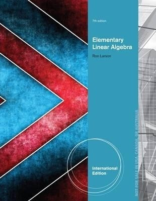Elementary Linear Algebra.(English, Paperback, Larson Ron)