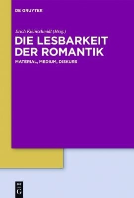 Die Lesbarkeit der Romantik(German, Hardcover, unknown)