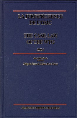 La jurisprudence de l'OMC / The Case-Law of the WTO, 1998-1(English, Hardcover, unknown)