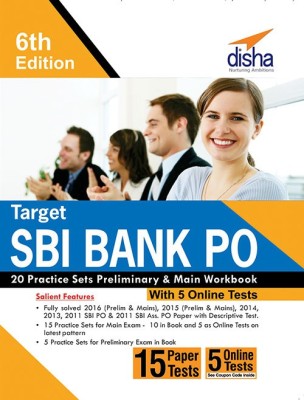 Target Sbi Bank Po 20 Practice Sets Preliminary & Main Workbook with 5 Online Tests(English, Paperback, unknown)