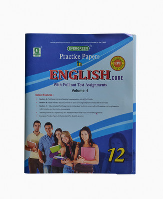 Evergreen Practice papers(A self study course)English Core volume-I & II-Class-XII (Set) 9 Edition(English, Paperback, B.P.S. Bedi,Mrs.Rakesh sachdeva,K.S.paul,Deryk Michael,Ajit Kaur)