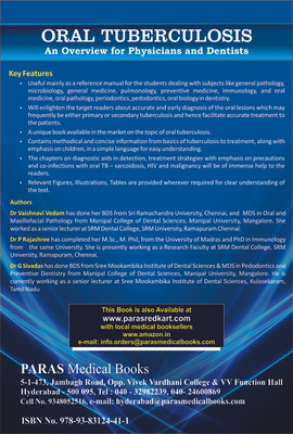 Oral Tuberculosis - An Overview for Physicians and Dentists(English, Paperback, V K Vaishnavi Vedam, P Rajashree, G Sivadas)