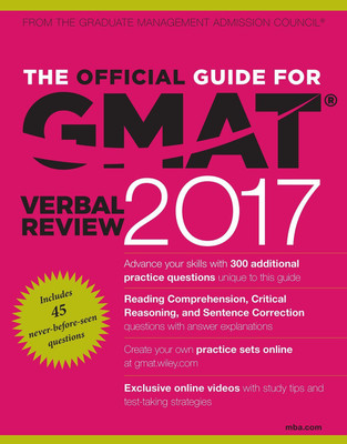 The Official Guide for GMAT Verbal Review 2017(English, Paperback, unknown)