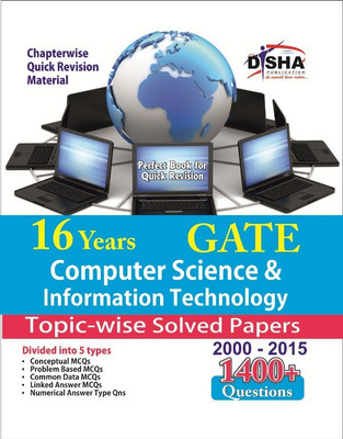 16 Years Gate Computer Science & Information Technology Topic-Wise Solved Papers (2000 - 15)(English, Paperback, unknown)