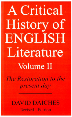 A Critical History of English Literature (Volume - II)(English, Paperback, Daiches David)
