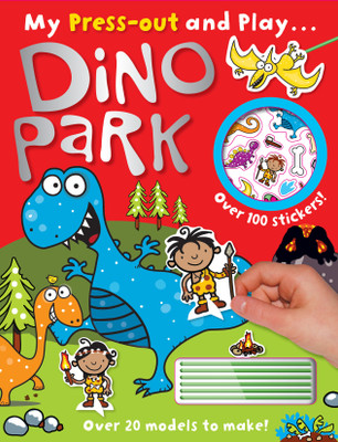 Press-Out and Play- Dino Park  - Over 100 Stickers! Over 20 Models to Make!(English, Paperback, unknown)