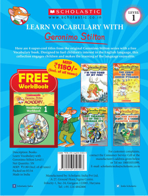 Learn Vocabulary with Geronimo Stilton Level 1(English, Boxset, Scholastic)