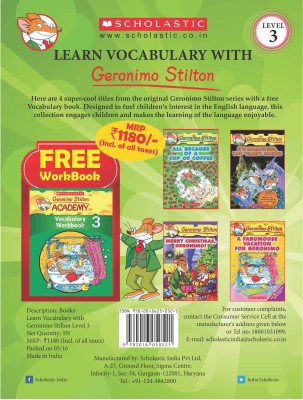 Learn Vocabulary with Geronimo Stilton Level 3(English, Boxset, Scholastic)