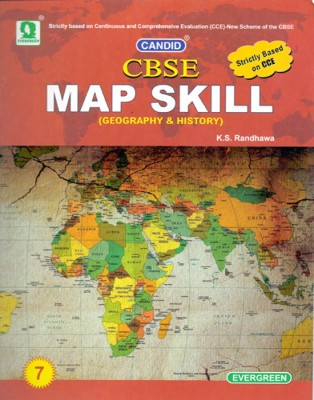 Candid CBSE Map Skill Class - 7(English, Paperback, K S Randhawa)