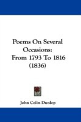 Poems On Several Occasions(English, Paperback, Dunlop John Colin)