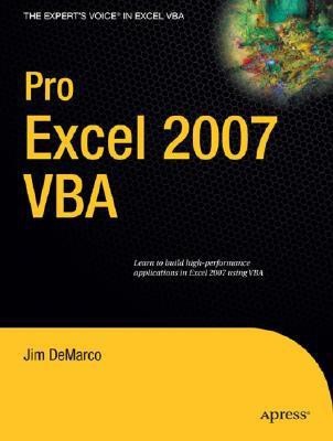 Pro Excel 2007 VBA(English, Paperback, DeMarco Jim)