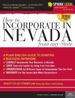 Incorporate in Nevada from Any State( Series - Legal Survival Guides )(English, Paperback, Warda, Mark Warda)