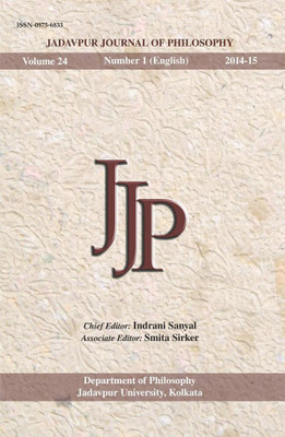 Jadavpur Journal of Philosophy Vol. 24 (no. 1)(English, Paperback, Indrani Sanyal
Smita Sirker)