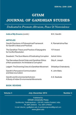 Gitam Journal of Gandhian Studies (Vol. 3 No. 2)(English, Paperback, M.V.V.S. Murthi)