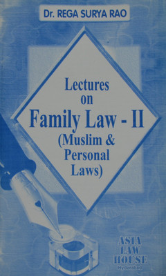 Lectures on Family Law - II(English, Paperback, Dr. Rega Surya Rao)