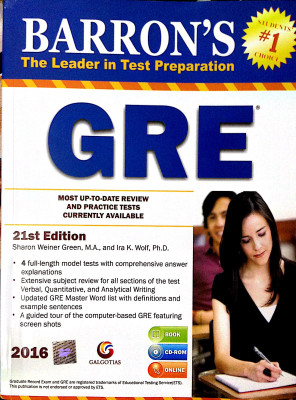 Barron's GRE(English, Paperback, unknown)