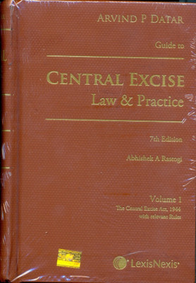 Central Excise Law & Practice (Set of 1 Volume )(English, Hardcover, Arvind P Datar)