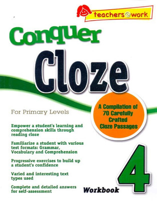Conquer Cloze For Primary Levels Workbook-4(English, Paperback, Judy Tilaka Tammy Chua)