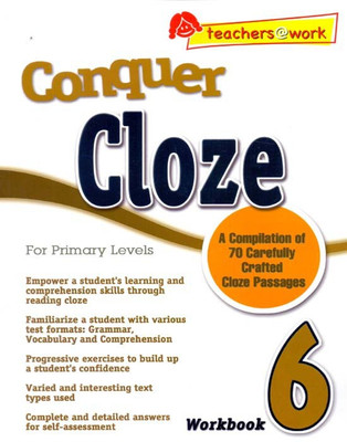 Conquer Cloze For Primary Levels Workbook-6(English, Paperback, Judy Tilaka Tammy Chua)