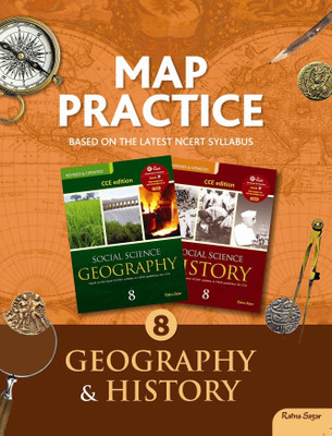 Map Practice Geography & History Book 8(English, Paperback, R. K. Jain)