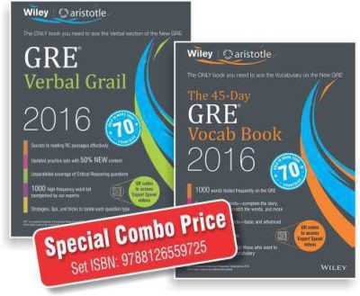 GRE Verbal Grail 2016 & The 45-Day GRE Vocab Book 2016 (Combo Set)(English, Paperback, Aristotle Prep)