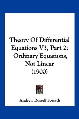 Theory Of Differential Equations V3, Part 2(English, Paperback, Forsyth Andrew Russell)