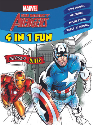 Coloring and Activity: Marvel C and A - Heroes Unite (4 in 1)(English, Paperback, The Walt Disney)