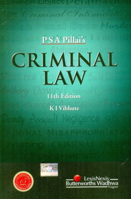 PSA Pillai's Criminal Law(English, Paperback, Vibhute K.I.)