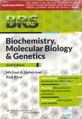 BRS BIOCHEMISTRY ,MOLECULAR BIOLOGY,AND GENETICS (WITHOUT POINT ACCESS CODES)(English, Paperback, LIEBERMAN)