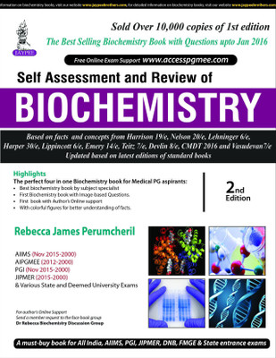 Self Assessment and review of BIOCHEMISTRY Sixth Edition(English, Paperback, Rebecca James Perumcheril)