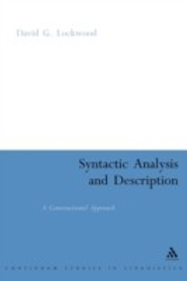 Syntactic Analysis and Description(English, Paperback, Lockwood David)
