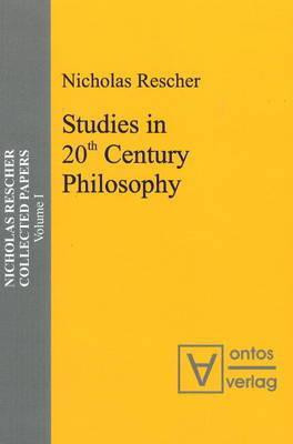 Studies in 20th Century Philosophy(English, Hardcover, Rescher Nicholas)