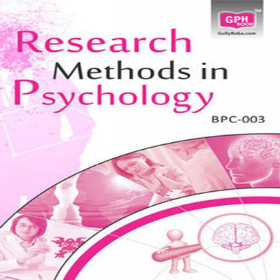 BPC-003 Research Methods in Psychology(English, Paperback, Panel Gullybaba Com)