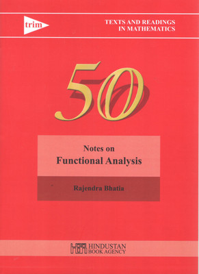 Notes on Functional Analysis(English, Paperback, Rajendra Bhatia)