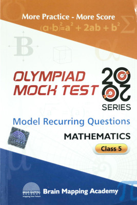 Olympiad Mock test 20/20 series Model Recurring Questions class 5 Mathematics(English, Paperback, Brain Mapping Team)
