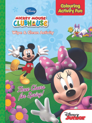Colouring and Activity Wipe and Clean Three Cheers for Spring(English, Paperback, DISNEY)