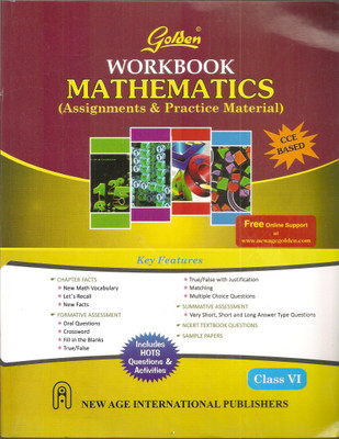 Golden Workbook Mathematics (Assignments & Practice Material) Class 6(English, Paperback, R. Singh)